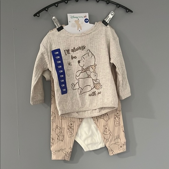 Disney Beige Pajama Set - Picture 1 of 5